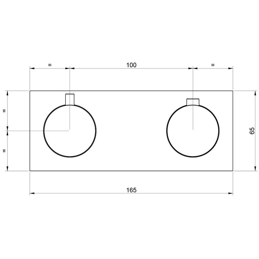 Immagine di Gessi 316 SHOWER miscelatore termostatico doccia, a parete, 2 uscite, senza corpo incasso, finitura steel brushed 54034#239