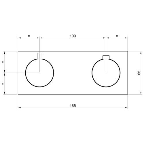 Immagine di Gessi 316 miscelatore termostatico doccia, a parete, 3 uscite, senza corpo incasso, finitura steel brushed 54036#239