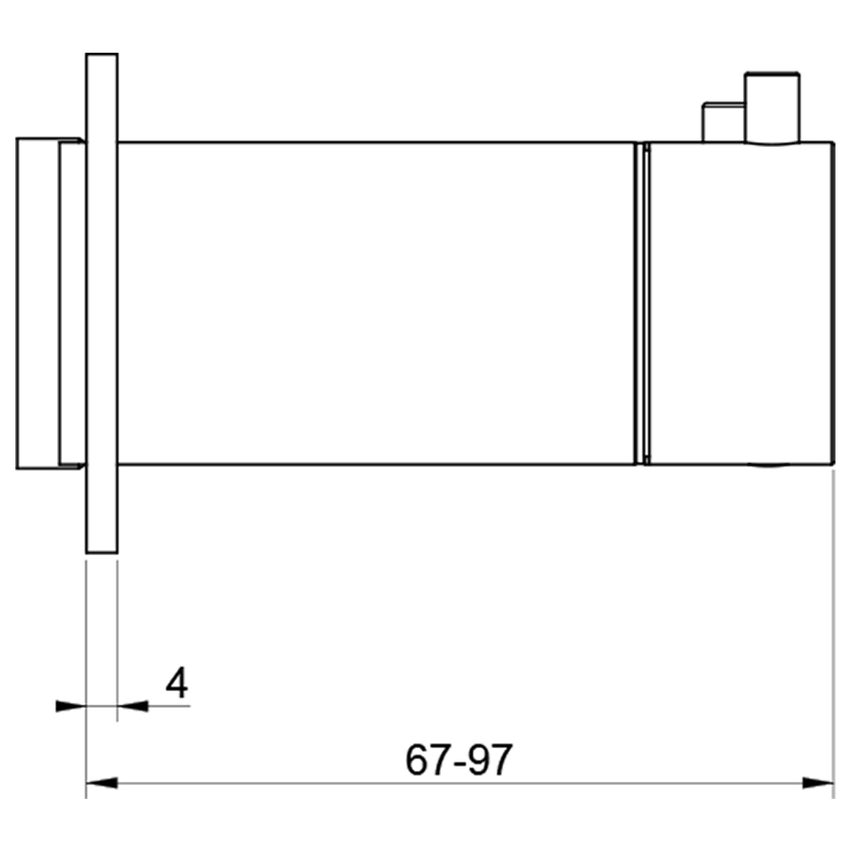 Immagine di Gessi 316 miscelatore termostatico doccia, a parete, 3 uscite, senza corpo incasso, finitura steel brushed 54036#239