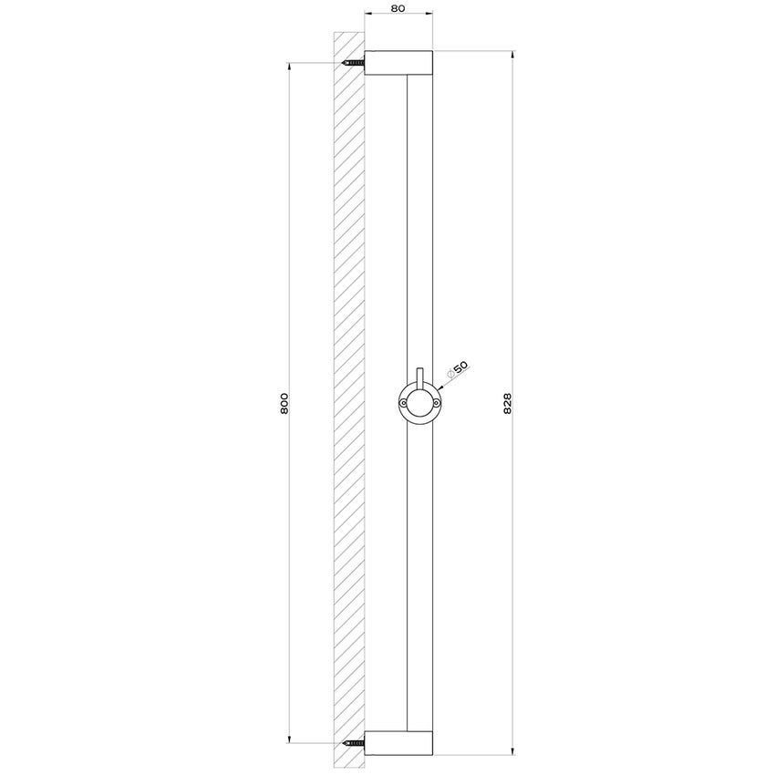 Immagine di Gessi 316 SHOWER asta saliscendi, finitura copper brushed PVD 54042#708