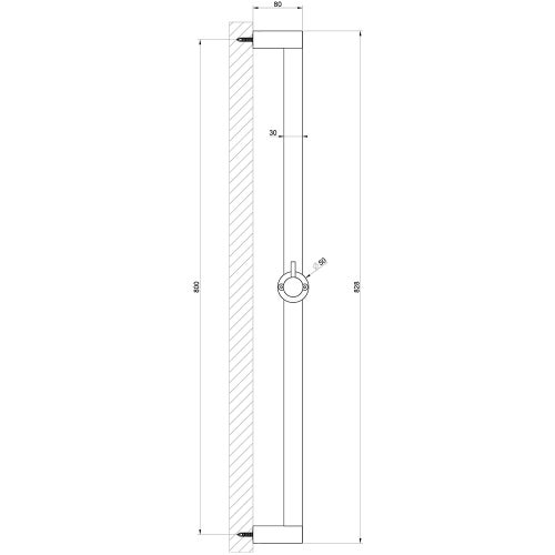 Immagine di Gessi 316 asta saliscendi con doccetta anticalcare e flessibile 150 cm, finitura steel brushed 54044#239
