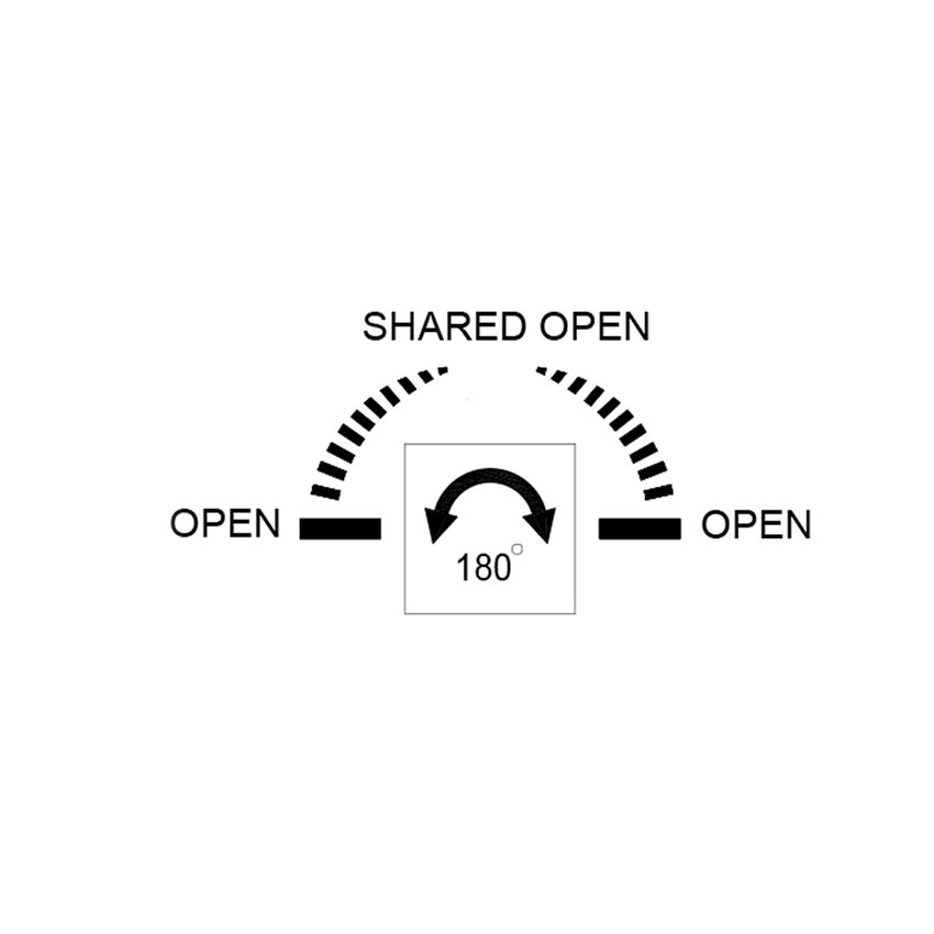 Immagine di Gessi 316 SHOWER miscelatore doccia, a parete, 2 uscite, senza corpo incasso, finitura steel brushed 54079#239