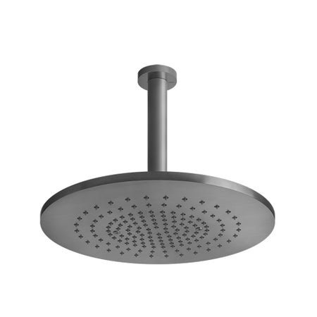 Immagine di Gessi 316 SHOWER soffione a soffitto, orientabile, finitura steel brushed 54152#239