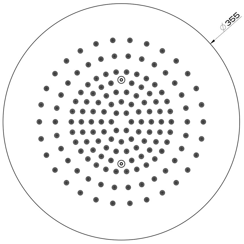 Immagine di Gessi 316 SHOWER soffione a soffitto, orientabile, finitura steel brushed 54152#239