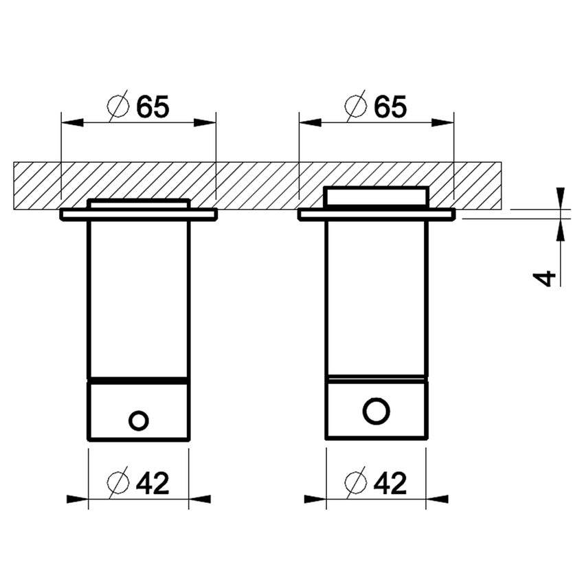 Immagine di Gessi 316 miscelatore termostatico doccia, a parete, 1 uscita, senza corpo incasso, finitura steel brushed 54232#239