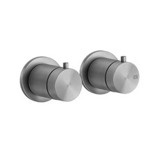 Immagine di Gessi 316 SHOWER miscelatore termostatico doccia, a parete, 1 uscita, senza corpo incasso, finitura steel brushed 54232#239