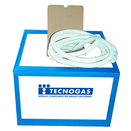 Immagine di Tecnogas Tubo flessibile per scarico condizionatore Ø16-18, polipropilene biestruso, rotolo da 50 Mt. 52009 