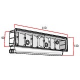 Immagine di Tecnogas SIMPLEBOX blu scatola da incasso per l'alloggiamento della predisposizone dell'impianto Split 11297