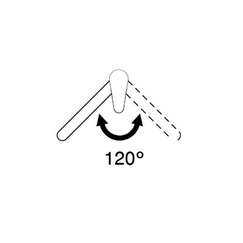 Immagine di Gessi OXYGENE miscelatore monocomando con canna girevole, finitura finox 16709#149