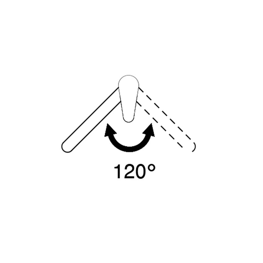 Immagine di Gessi OXYGENE miscelatore monocomando con canna girevole, finitura finox 16709#149