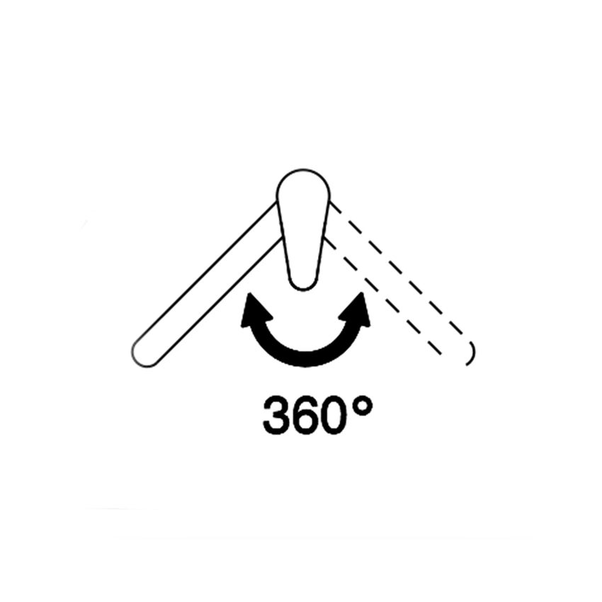 Immagine di Gessi HELIUM miscelatore monocomando, con canna girevole e doccetta estraibile doppio getto, colore nero finitura opaco 50003#399