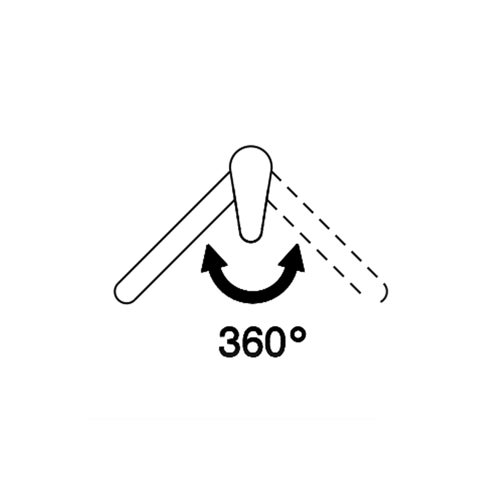 Immagine di Gessi INCLINE miscelatore monocomando con canna girevole, per lavello, finitura finox 50005#149