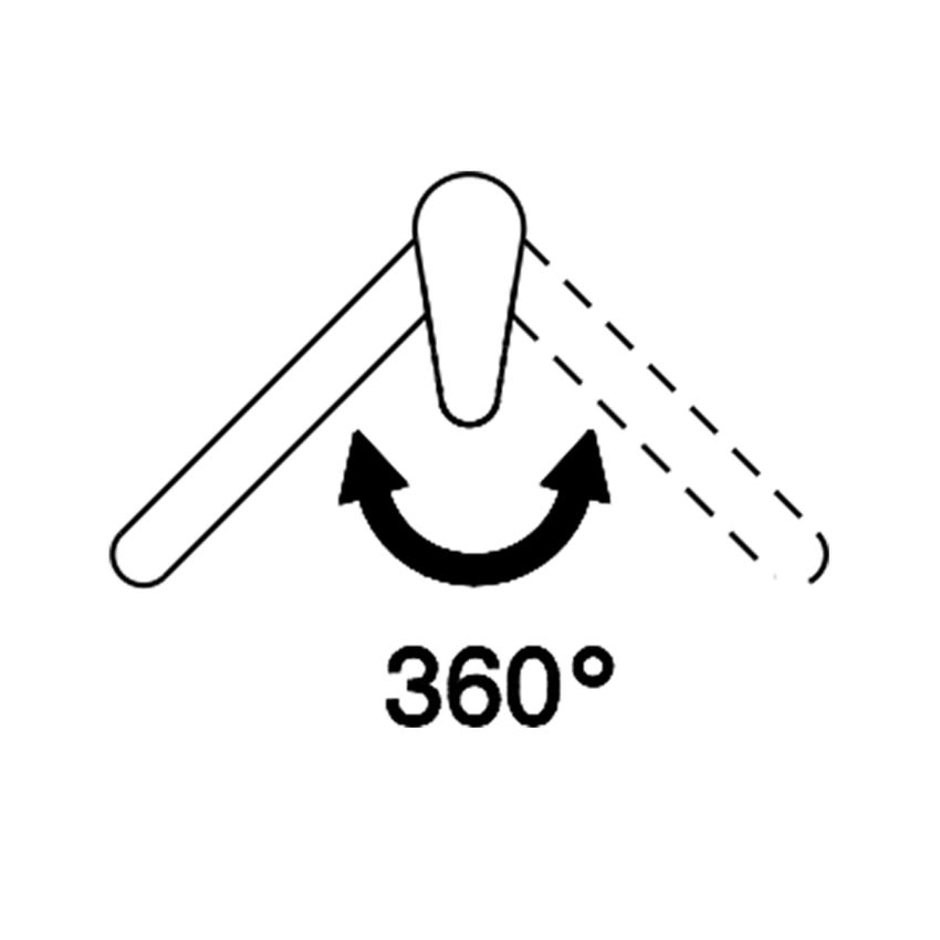 Immagine di Gessi OXYGENE miscelatore monocomando con canna girevole, per lavello, finitura cromo 50309#031