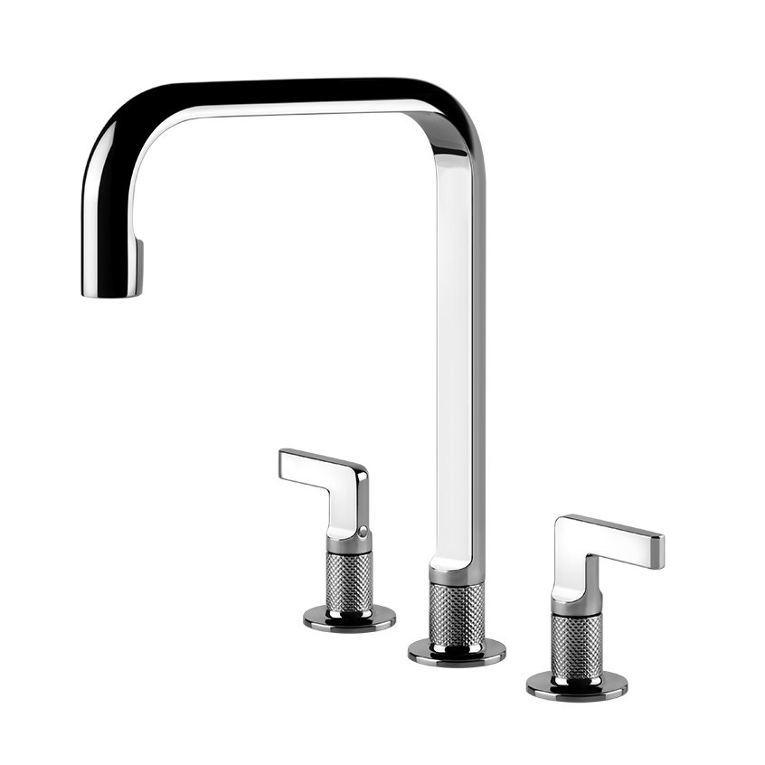 Immagine di Gessi INCISO rubinetto a 3 fori, con canna girevole, finitura copper brushed PVD 58701#708