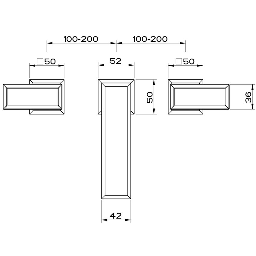 Immagine di Gessi ELEGANZA gruppo lavabo 3 fori, senza scarico, con flessibili di collegamento, finitura copper PVD 46011#030