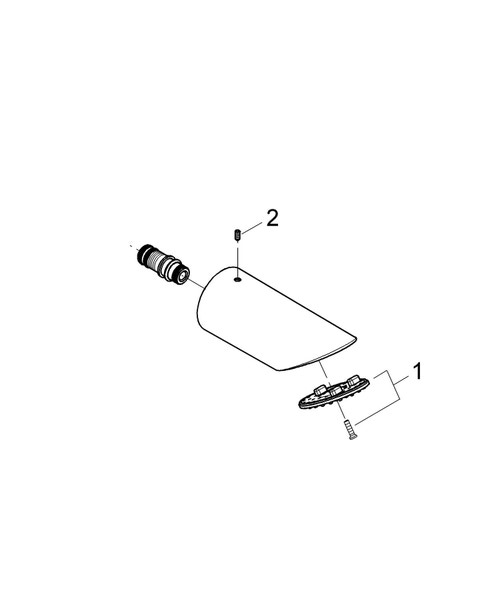 Immagine di Grohe Sena 75 Soffione laterale doccia finitura cromo 28308000