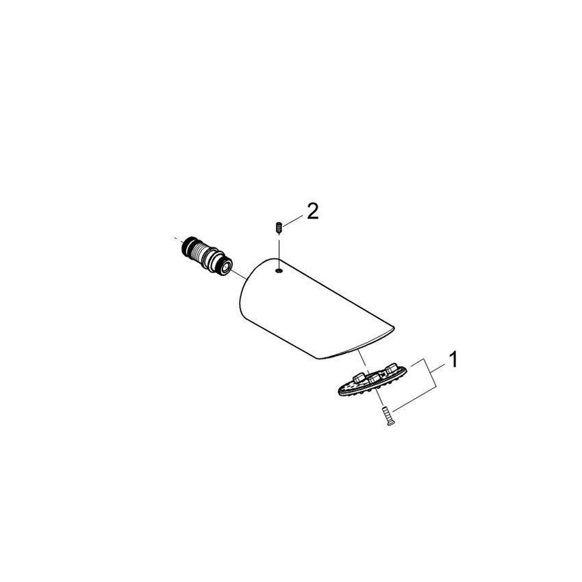Immagine di Grohe Sena 75 Soffione laterale doccia finitura cromo 28308000