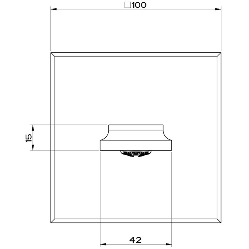 Immagine di Gessi ELEGANZA bocca a parete, finitura copper PVD 46100#030