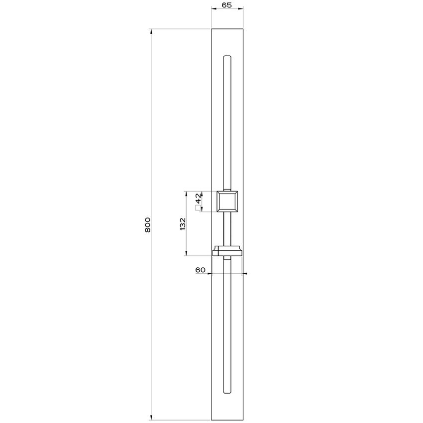 Immagine di Gessi ELEGANZA asta saliscendi, finitura black metal PVD 46142#706
