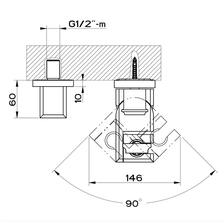 Immagine di Gessi ELEGANZA asta saliscendi con presa acqua, doccetta anticalcare e flessibile 150 cm, finitura copper PVD 46144#030