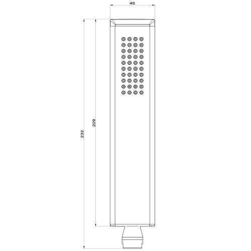 Immagine di Gessi ELEGANZA doccetta anticalcare, finitura gold CCP 46154#080
