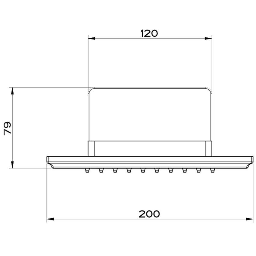 Immagine di Gessi ELEGANZA soffione a parete, finitura mirror steel 46155#238
