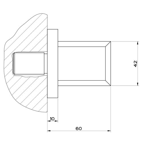 Immagine di Gessi ELEGANZA presa acqua, finitura cromo 46169#031