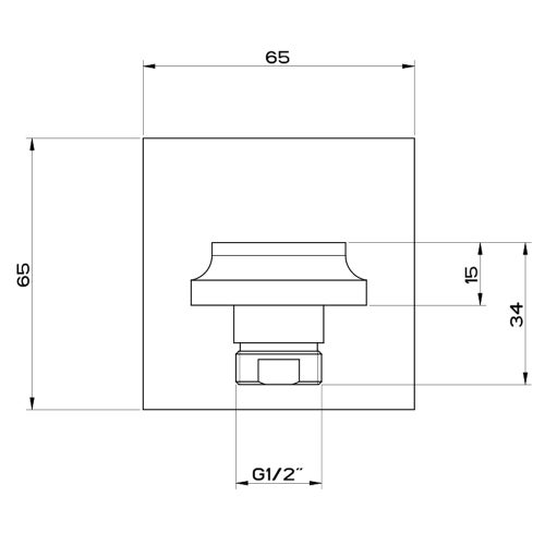 Immagine di Gessi ELEGANZA presa acqua, finitura cromo 46169#031