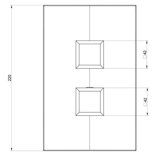 Immagine di Gessi ELEGANZA miscelatore termostatico per doccia, a parete, 3 uscite, finitura gold CCP 46236#080