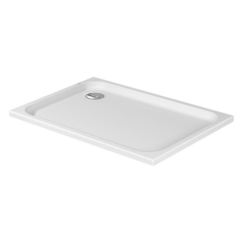 Immagine di Duravit D-CODE piatto doccia di forma rettangolare, L.120 P.80 cm, antislip, colore bianco 720113000000001