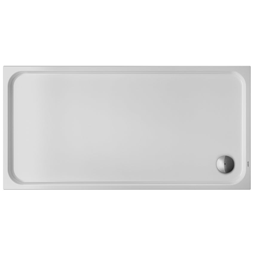 Immagine di Duravit D-CODE piatto doccia di forma rettangolare, L.180 P.90 cm, antislip, colore bianco 720165000000001