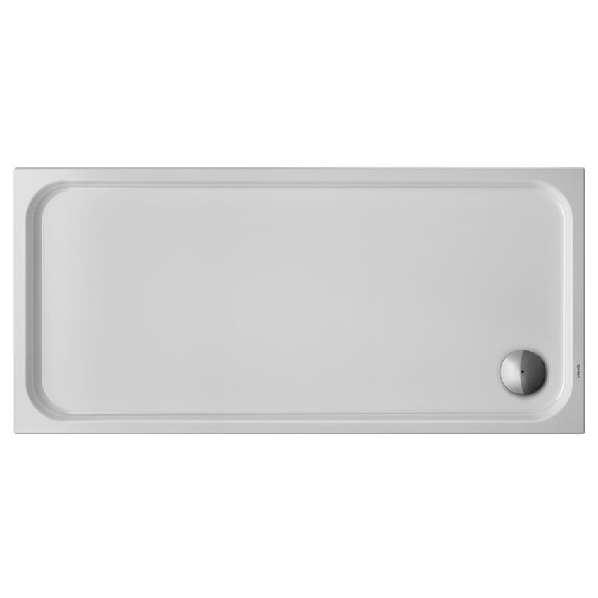 Immagine di Duravit D-CODE piatto doccia di forma rettangolare, L.160 P.75 cm, antislip, colore bianco 720164000000001