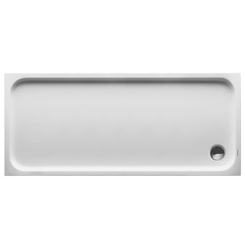 Immagine di Duravit D-CODE piatto doccia di forma rettangolare, L.170 P.75 cm, antislip, colore bianco 720100000000001