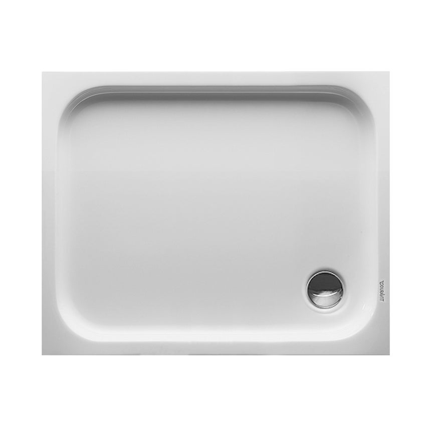 Immagine di Duravit D-CODE piatto doccia di forma rettangolare, L.100 P.80 cm, antislip, colore bianco 720106000000001
