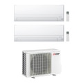 Immagine di Mitsubishi MSZ-BT R32 Climatizzatore a parete dual split inverter Wi-Fi bianco | unità esterna 4.2 kW unità interne 9000+12000 BTU MXZ-2F42VF+MSZ-BT[25|35]VGK