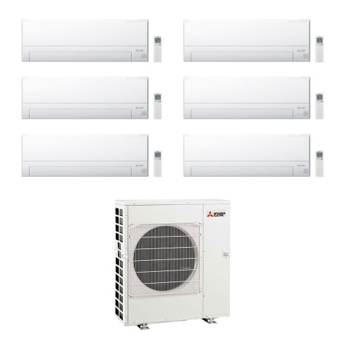 Immagine di Mitsubishi MSZ-BT R32 Climatizzatore a parete esa split inverter Wi-Fi bianco | unità esterna 12.2 kW unità interne 7000+7000+7000+7000+7000+12000 BTU MXZ-6F122VF+MSZ-BT[20|20|20|20|20|35]VGK
