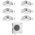 Immagine di Mitsubishi SLZ-M Cassetta a 4 vie R32 Climatizzatore a cassetta esa split inverter | unità esterna 12.2 kW unità interne 9000+9000+9000+9000+9000+12000 BTU MXZ-6F122VF+SLZ-M[25|25|25|25|25|35]FA2