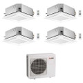 Immagine di Mitsubishi SLZ-M Cassetta a 4 vie R32 Climatizzatore a cassetta quadri split inverter | unità esterna 7.2 kW unità interne 9000+9000+9000+9000 BTU MXZ-4F72VF+SLZ-M[25|25|25|25]FA2