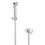 Immagine di Grohe TEMPESTA-F iroscopino 30 con supporto a parete, flessibile Silverflex Long-Life 150 cm e rubinetto a squadra, finitura cromo 26357000