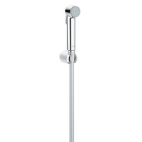 Immagine di Grohe TEMPESTA-F idroscopino 30 con supporto manopola a parete e flessibile Silverflex Long-Life 150 cm, finitura cromo 27513001
