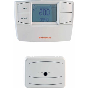 Immagine di Immergas CAR V2 WIRELESS (Comando Amico Remoto modulante senza fili) Cronotermostato modulante retroilluminato senza fili con remotazione dei comandi 3.021623