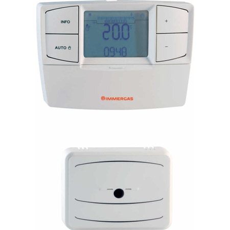 Immagine di Immergas CAR V2 WIRELESS (Comando Amico Remoto modulante senza fili) Cronotermostato modulante retroilluminato senza fili con remotazione dei comandi 3.021623