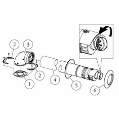 Immagine di Immergas Kit orizzontale Ø 60/100 con terminale orientabile (estensione max 9.9) 3.024267