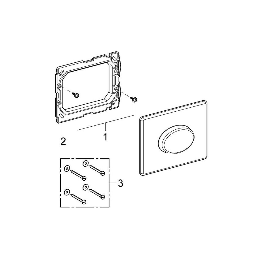 Immagine di Grohe SKATE AIR piastra di azionamento Wc, colore bianco 38565SH0