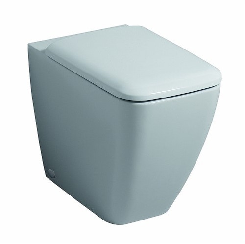 Immagine di Pozzi Ginori Metrica vaso con scarico multi a parete o a pavimento RIMFREE® completo di sedile, bianco 79335000