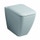 Pozzi Ginori Metrica vaso con scarico multi a parete o a pavimento RIMFREE® completo di sedile con chiusura ammortizzata, bianco 79336000