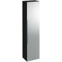 Immagine di Pozzi Ginori Metrica contenitore verticale 150, con anta reversibile a specchio, finitura grigio lava opaco 79803075