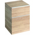 Immagine di Pozzi Ginori Metrica contenitore sospeso 45 completo di due cassetti, finitura rovere naturale 79801071