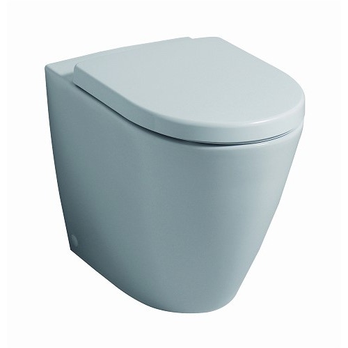 Immagine di Pozzi Ginori Fast vaso con scarico multi a parete o a pavimento RIMFREE® completo di sedile, bianco 78335000
