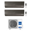 Immagine di Haier FLEXIS PLUS R32 Climatizzatore a parete dual split inverter Wi-Fi nero | unità esterna 4 kW unità interne 7000+12000 BTU 2U40S2SM1FA+AS[20|35]S2SF1FA-MB3